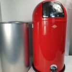 KOSZ na śmieci STAL nierdzewna WESCO 40 l czerwony