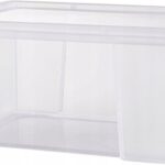 Pudełka 2 szt z pokrywką przezroczysty 50-39-20cm