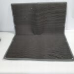 MATA POD KUWETE Dwuwarstwowa wycieraczka PODKŁADKA dla kota SZARA 60x45