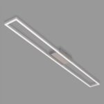 Lampa Sufitowa Briloner Leuchten LED, 110x12x5 cm, śrebrna