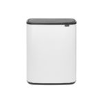 Kosz na śmieci metal Brabantia 60l biały