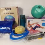 ZESTAW PIŁKA do pilatesu EDIFIT 65 cm + PIŁKA SOFFBALL 15 + BIDON Ion8
