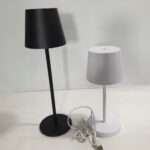 Zestaw Lampka biurkowa Briloner biały moc +lampka czarna Bright 37 cm